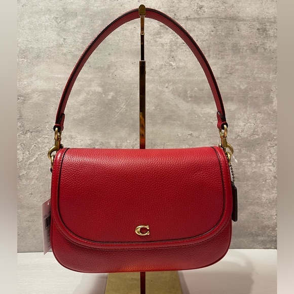 Coach Handbags - Coach Legacy Ruby Red Shoulder Bag with Brass Hardware